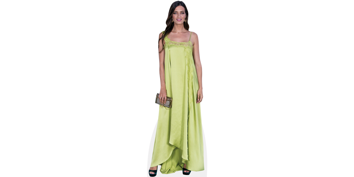 Sara Carbonero (Green Dress) Cardboard Cutout - Celebrity Cutouts