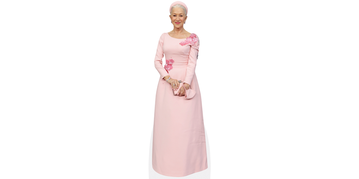 Helen Mirren Pink Dress Cardboard Cutout Celebrity Cutouts
