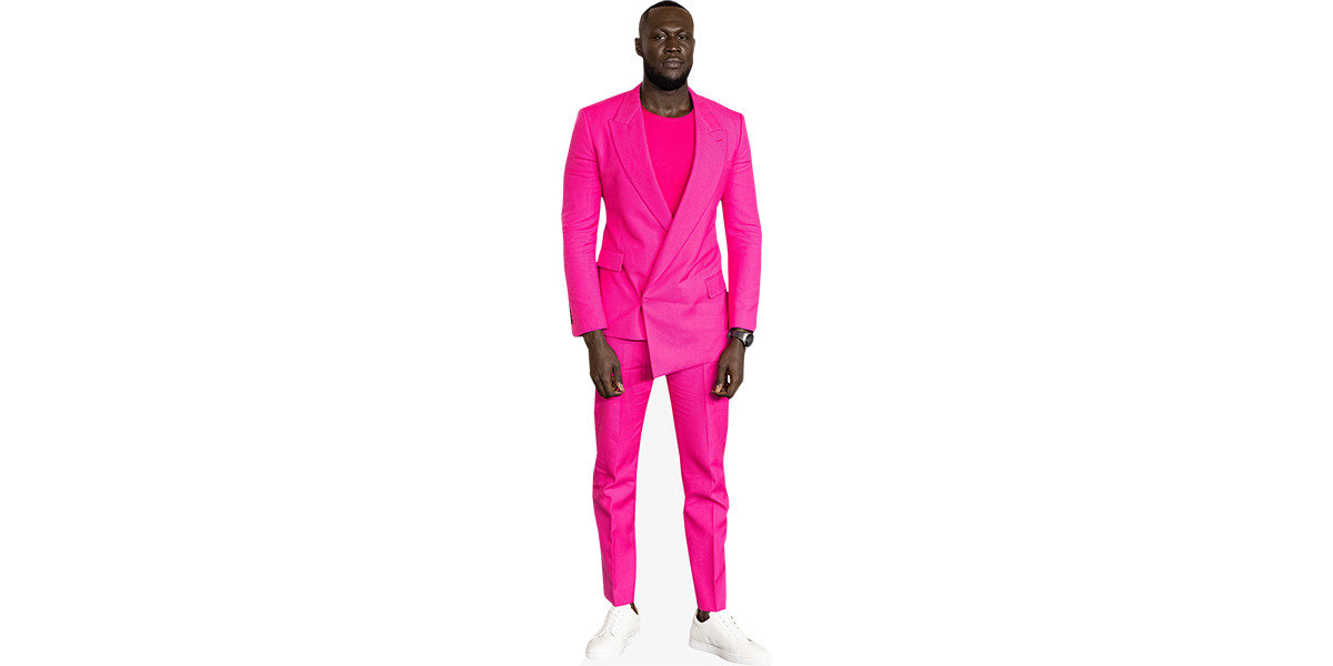 Stormzy (Pink Suit) Cardboard Cutout - Celebrity Cutouts