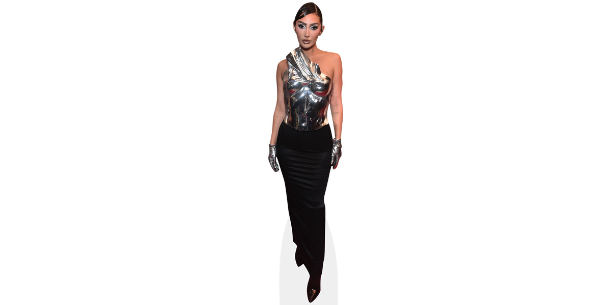 Francesca Farago (Black Dress) Cardboard Cutout - Celebrity Cutouts