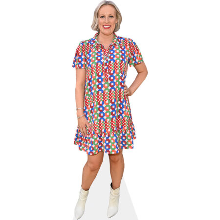 Steph McGovern (Colourful Dress) Cardboard Cutout