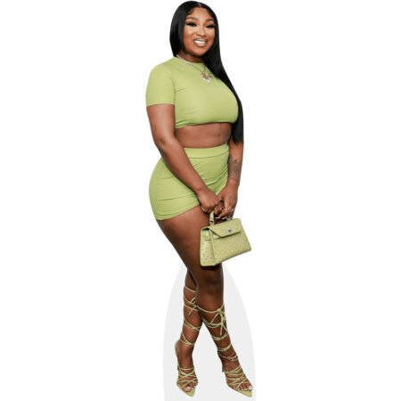 Erica Banks (Green Outfit) Cardboard Cutout