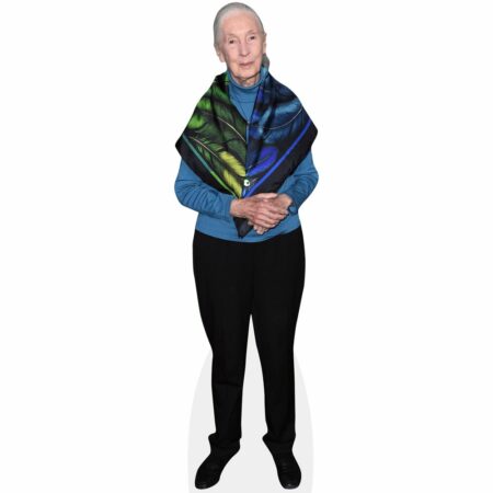 Jane Goodall (Blue) Cardboard Cutout