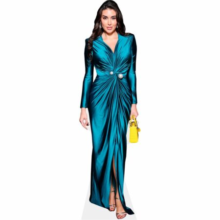 Yasmine Sabri (Blue Dress) Cardboard Cutout
